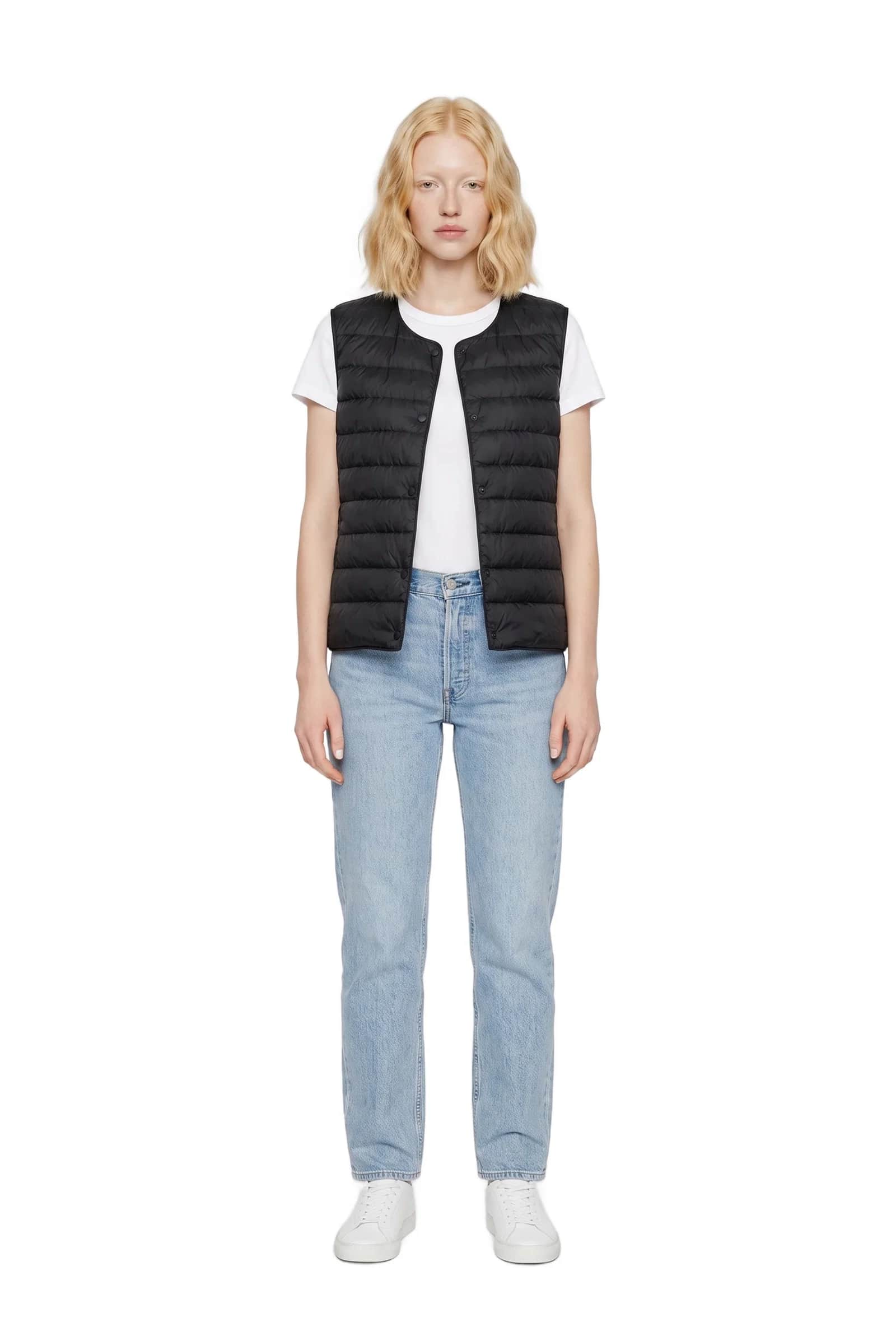Black quilted/puffer vest