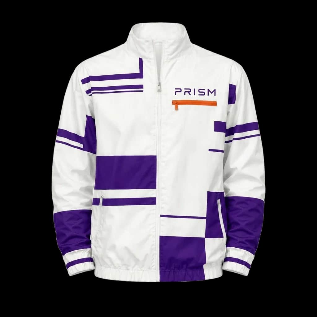 White Prism Geometric Jacket