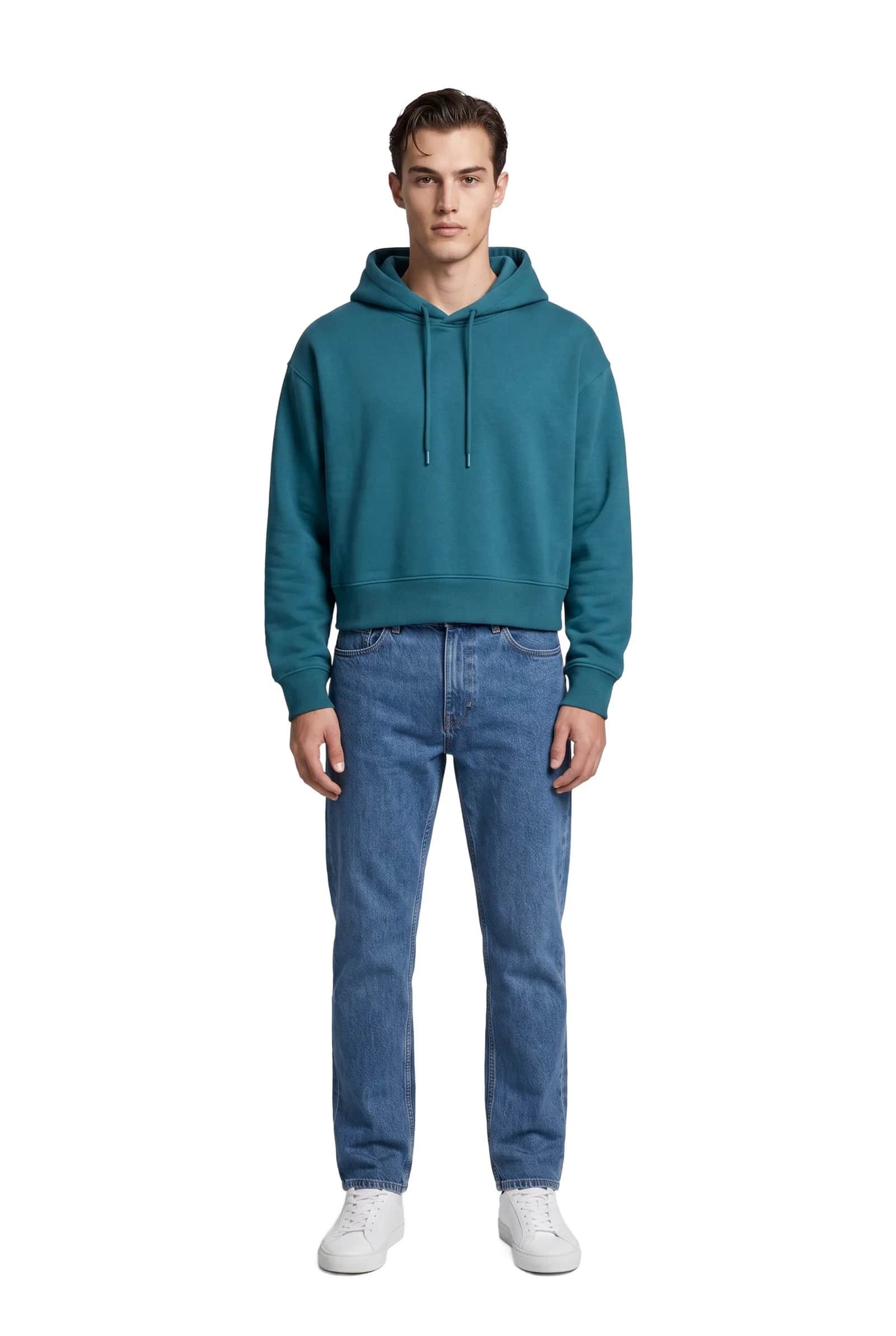 Oversized Cropped Hoodie