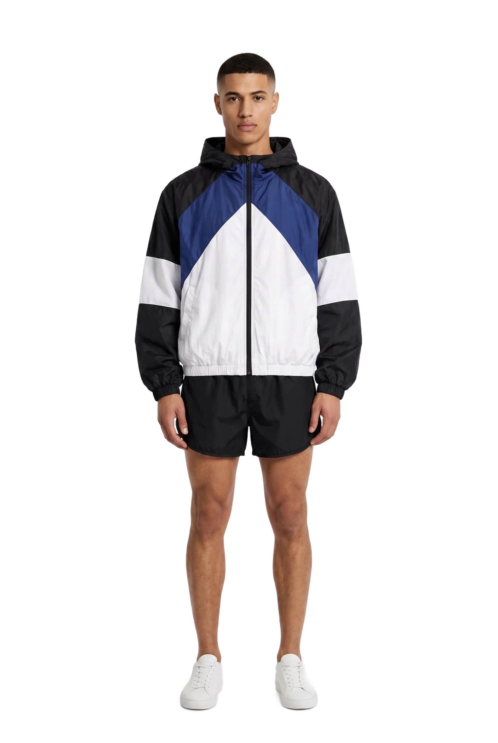Color-Blocked Windbreaker Tracksuit