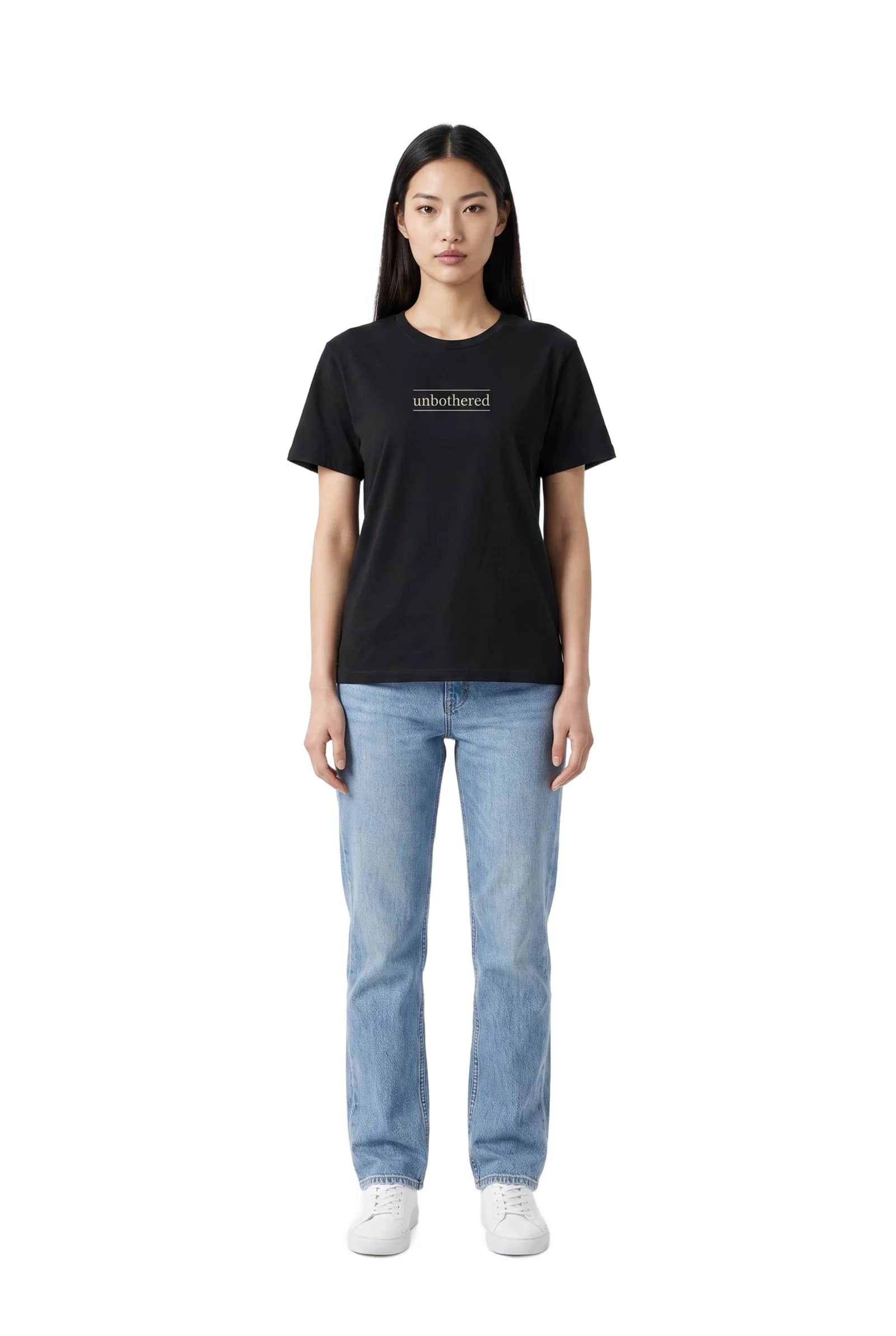 Unbothered Black Tee
