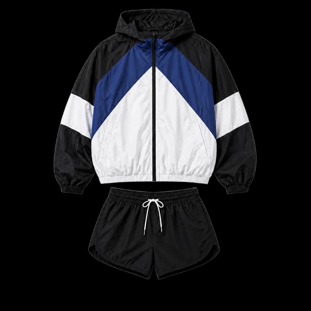 Color-Blocked Windbreaker Tracksuit