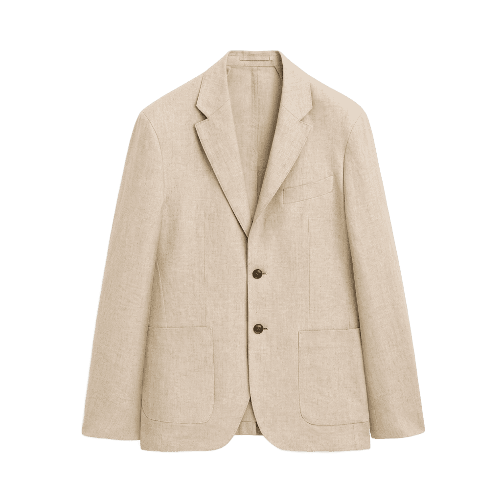 Beige Linen Blazer