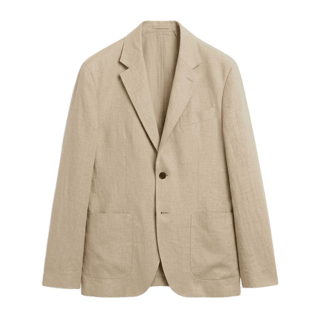 Beige Two-Button Blazer