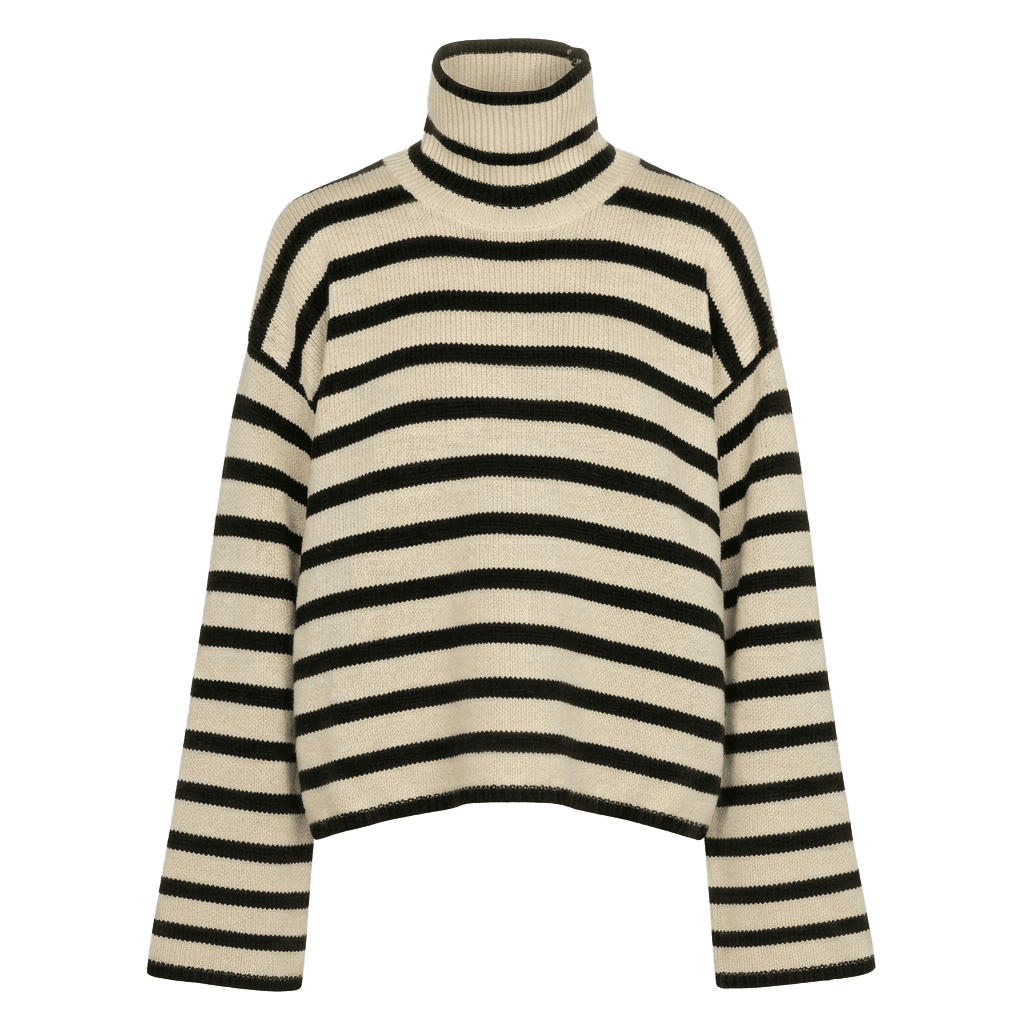 Striped Turtleneck Sweater