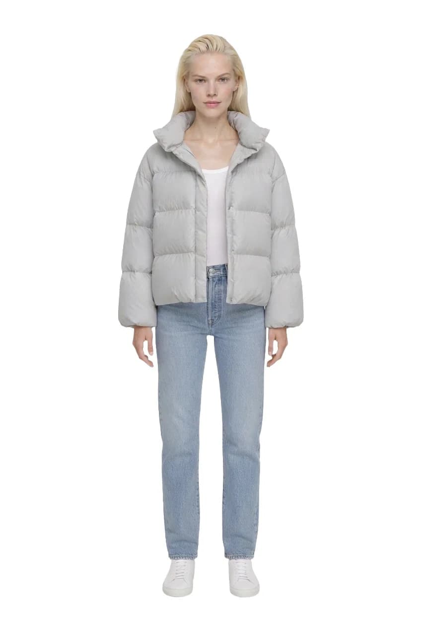 Silver-Grey  Puffer Jacket