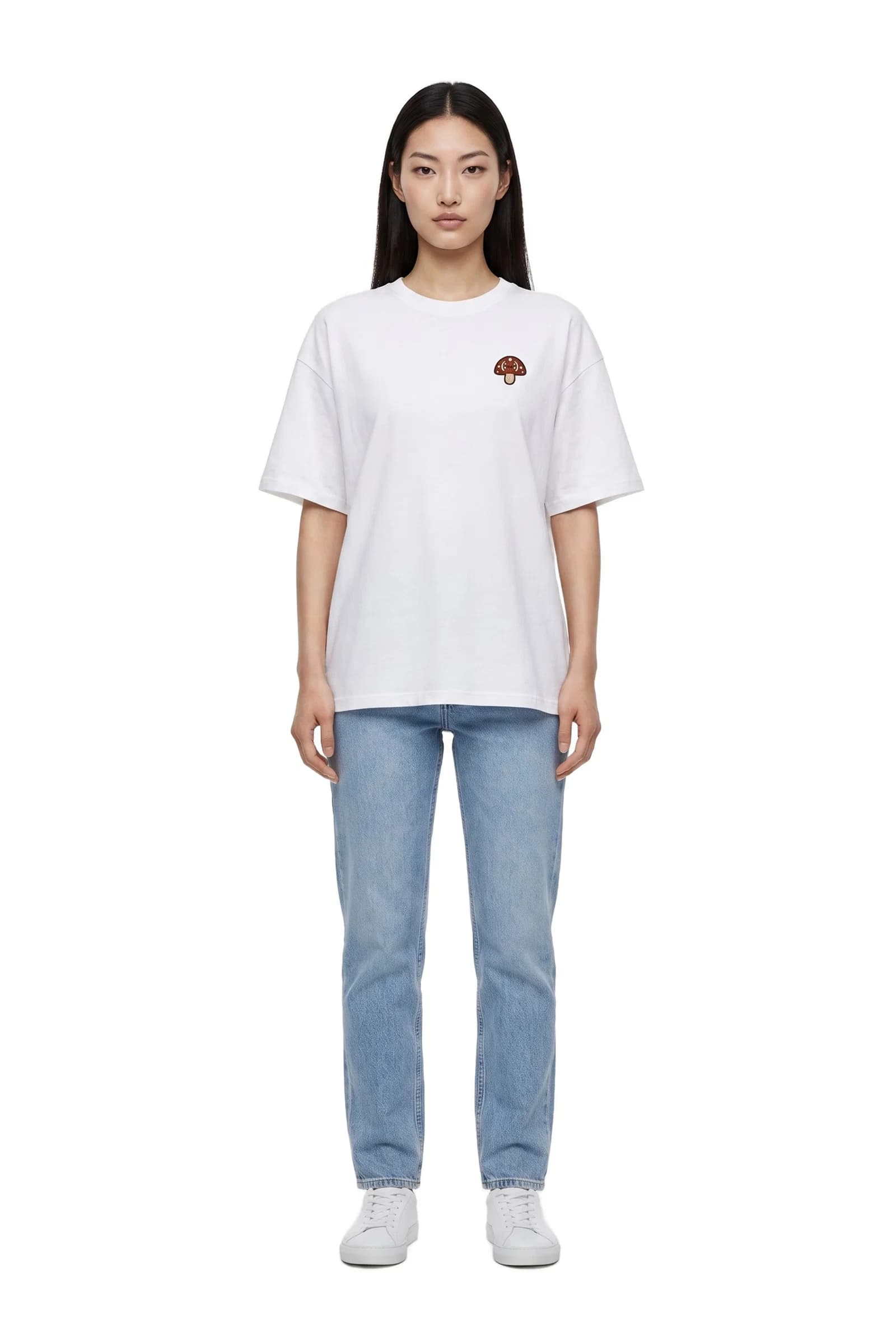 Mushroom Embroidered T-Shirt
