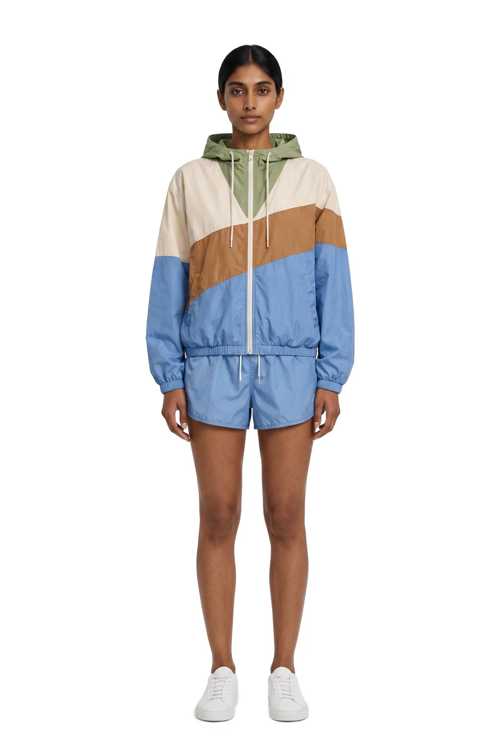 Color-Blocked Windbreaker