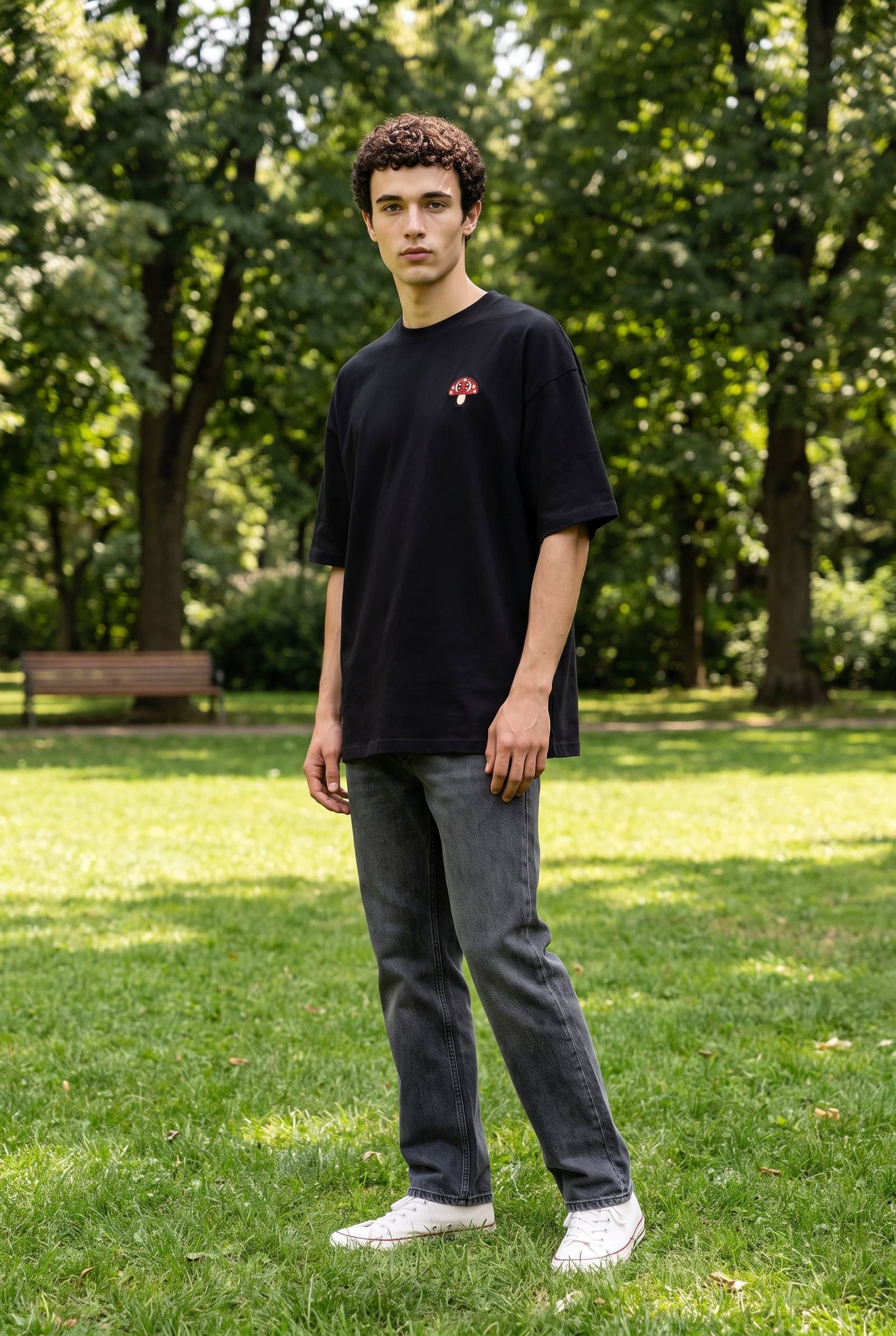 Black Mushroom T-Shirt
