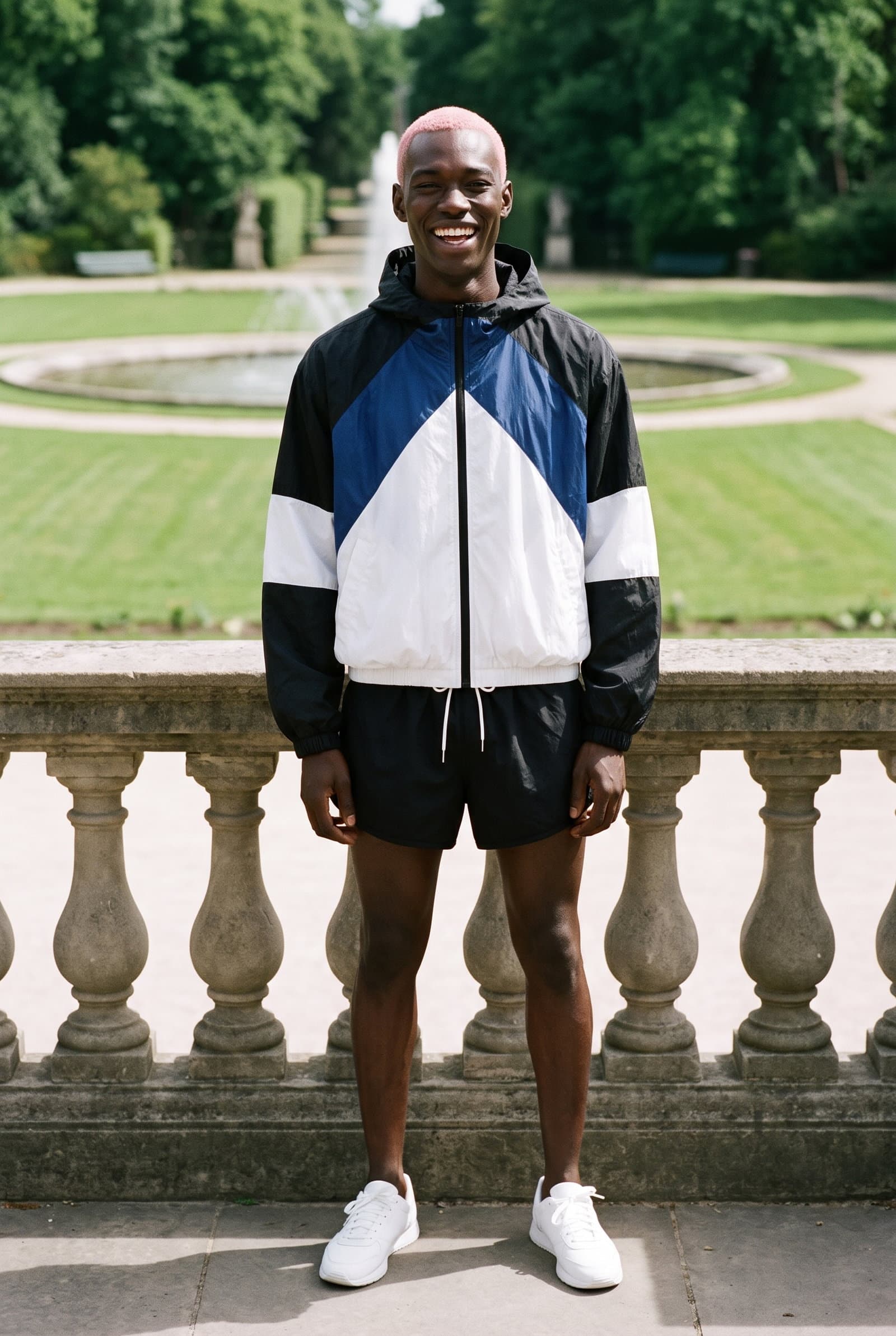 Color-Blocked Windbreaker Tracksuit