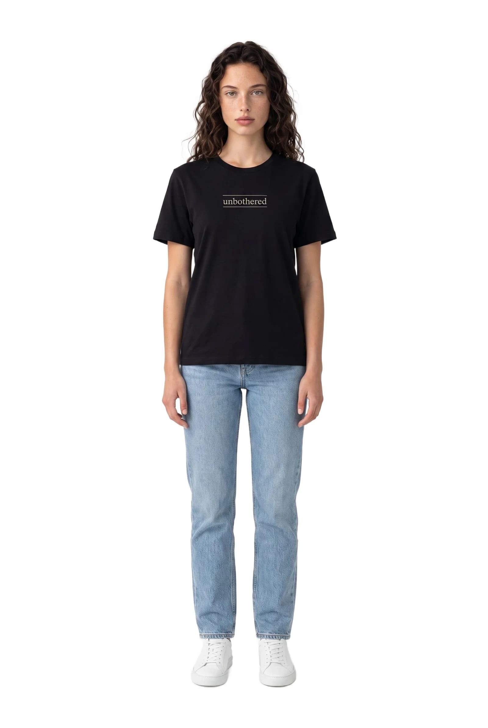 Unbothered Black Tee
