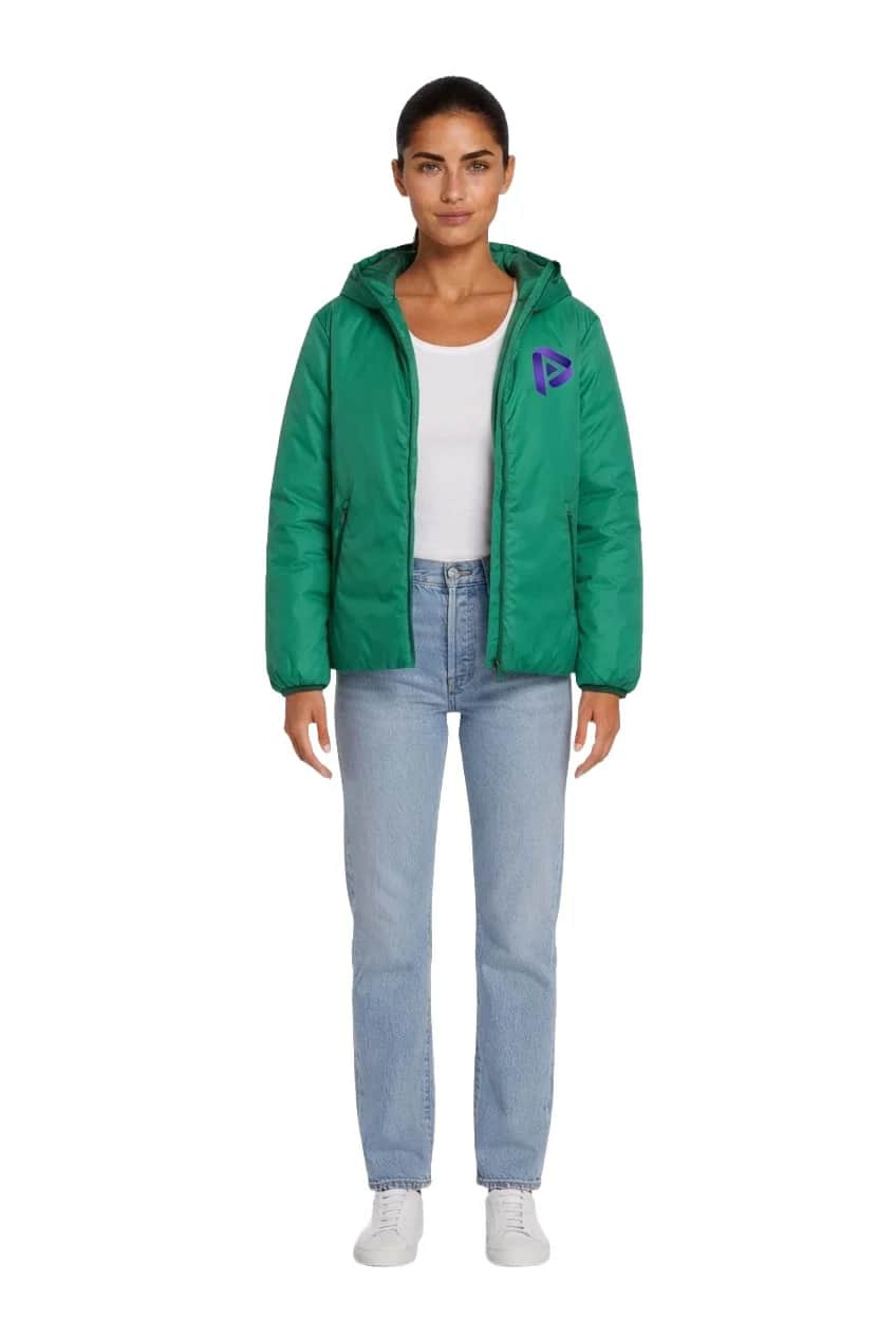 Nylon Hooded Zip Jacket