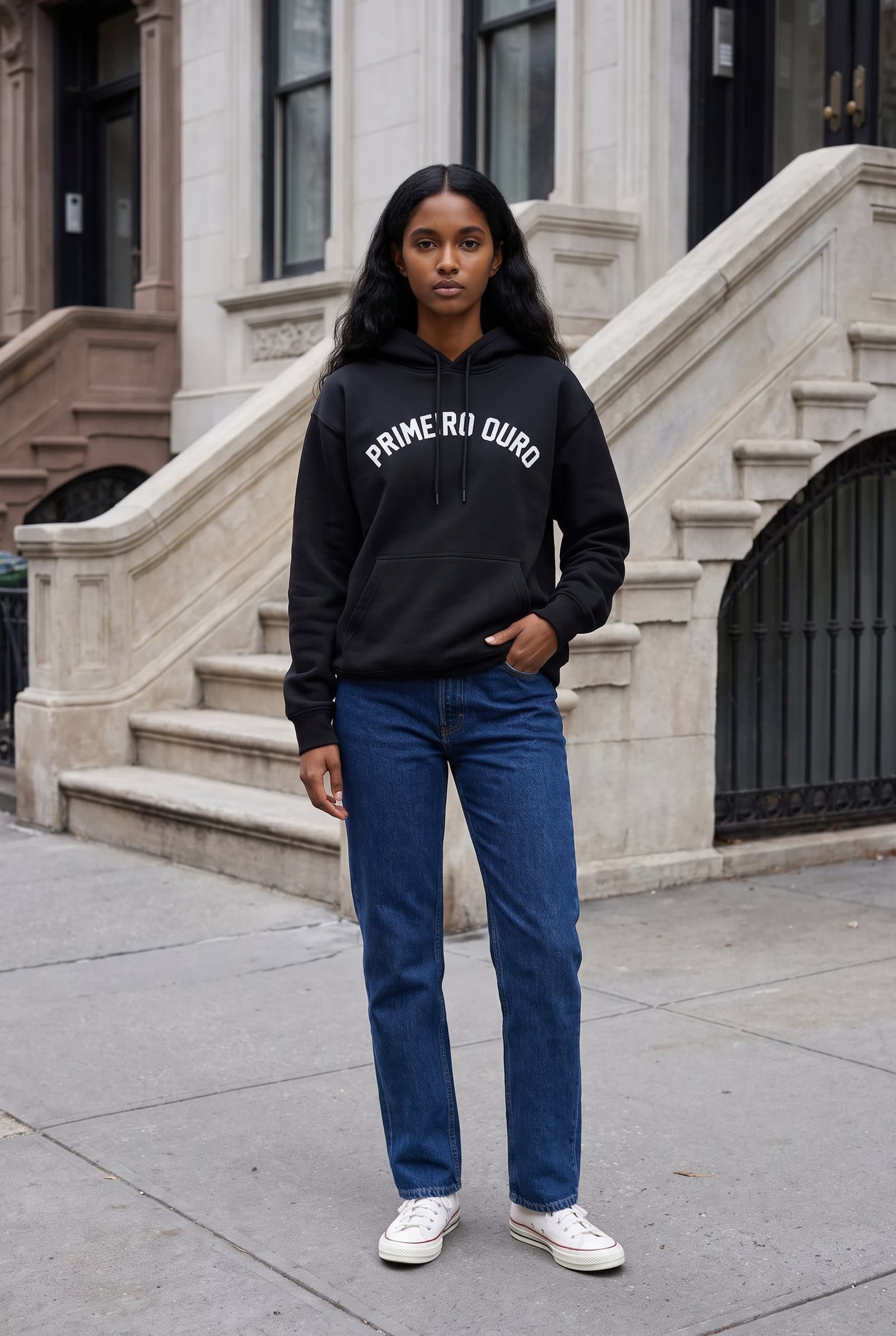 Primeiro Ouro Black Hoodie