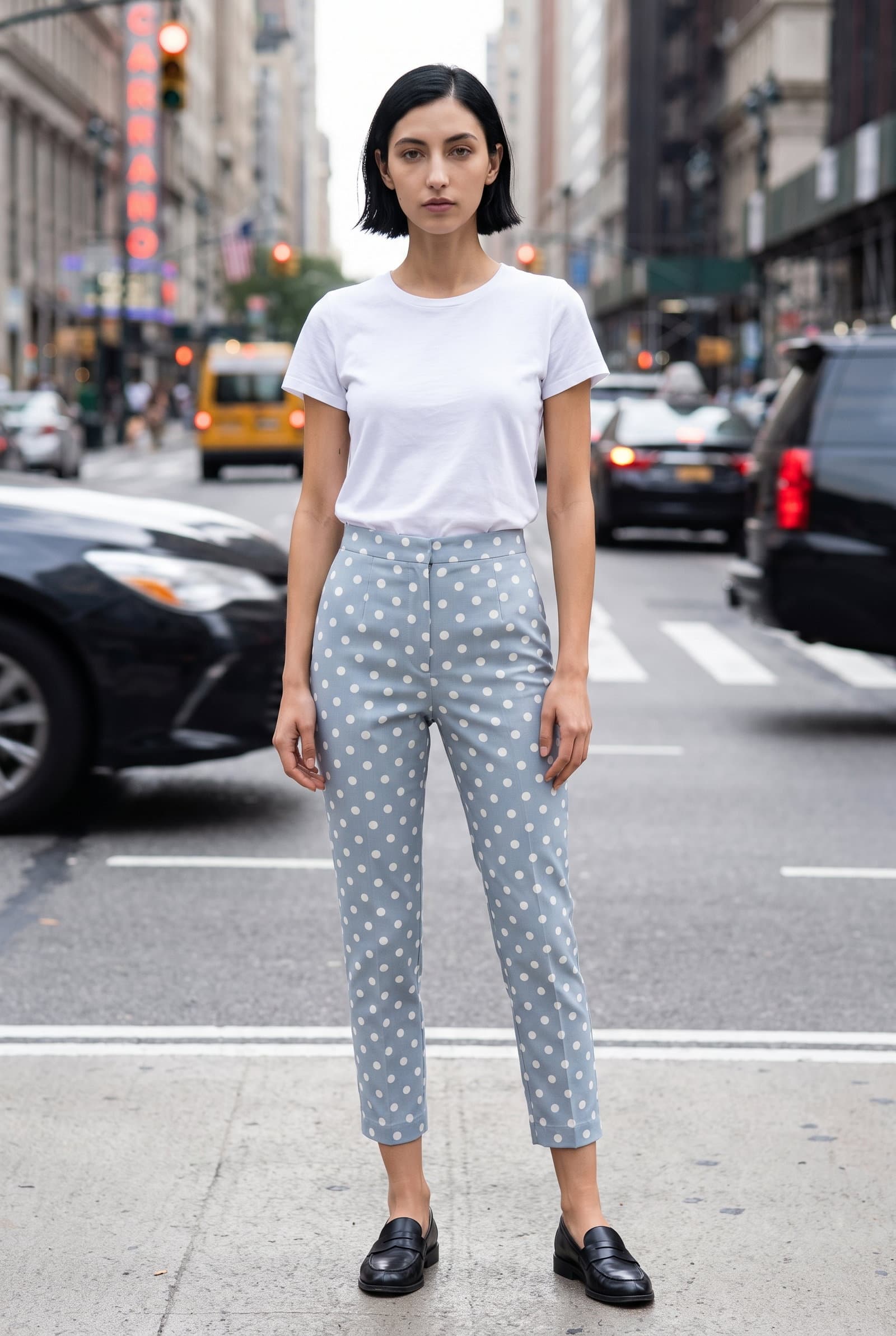 Polka Dot Capri Pants
