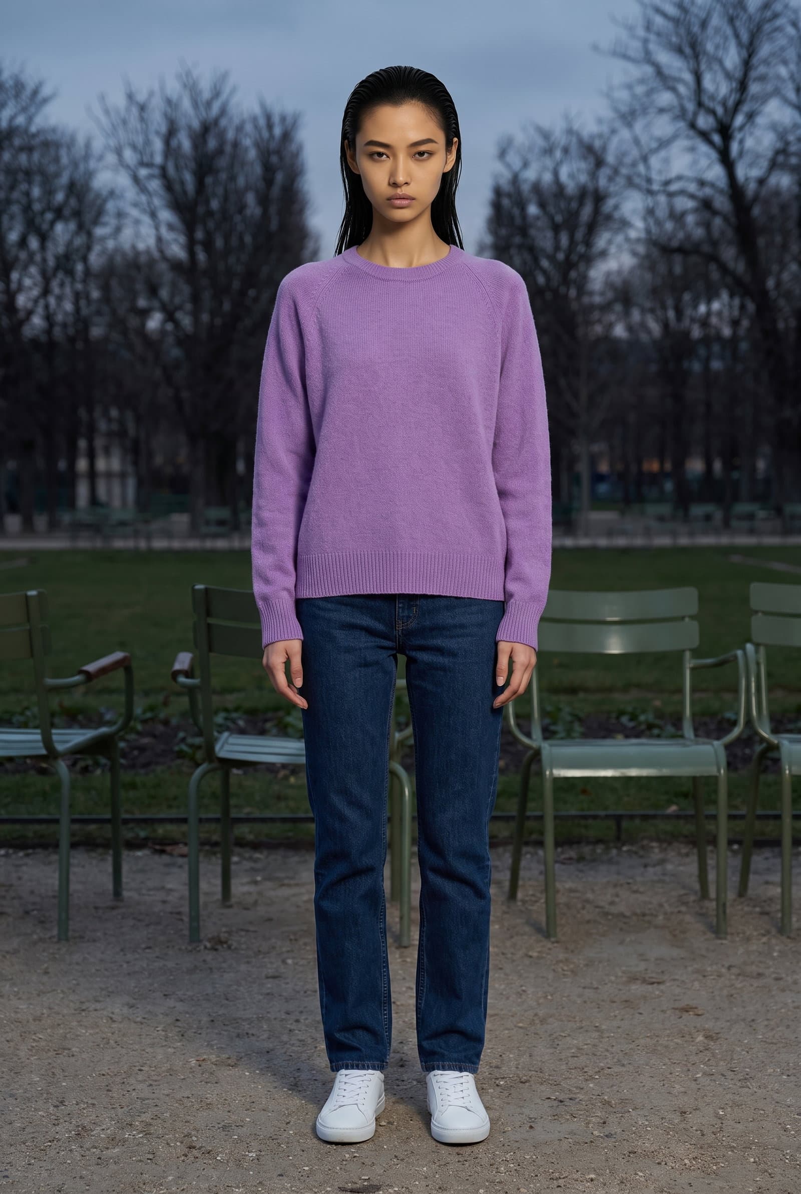 Purple Crewneck Sweater