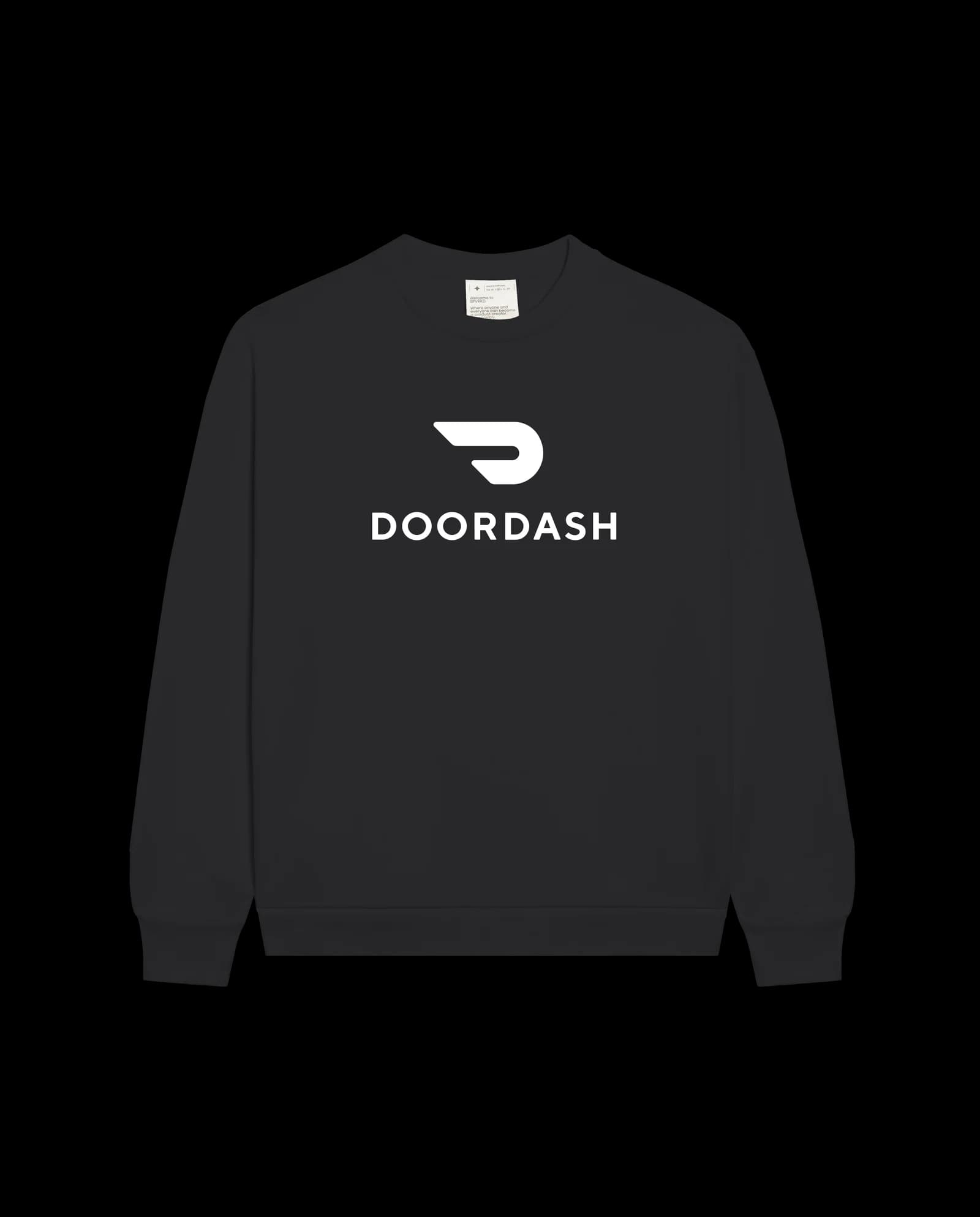 Limited Edition DoorDash DOORDASH Crewneck - Black