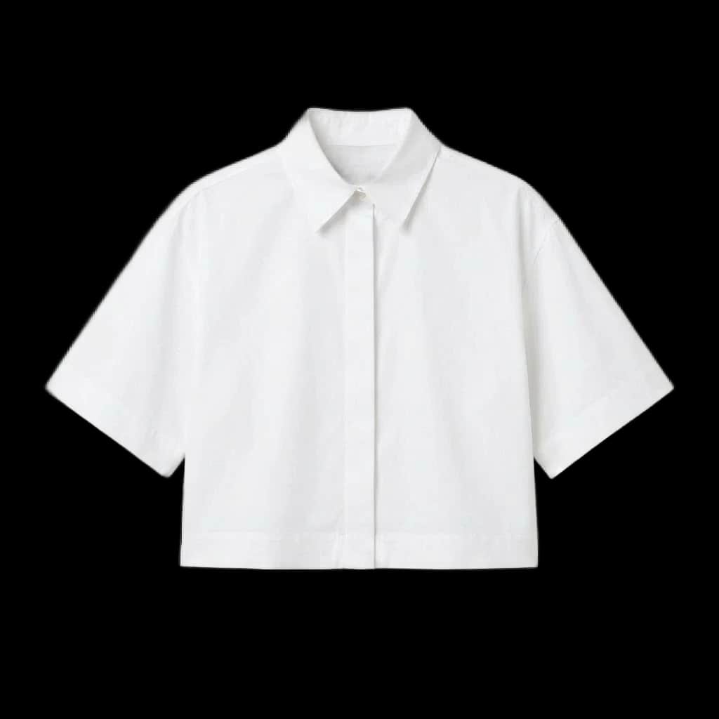 Cropped Boxy Poplin shirt