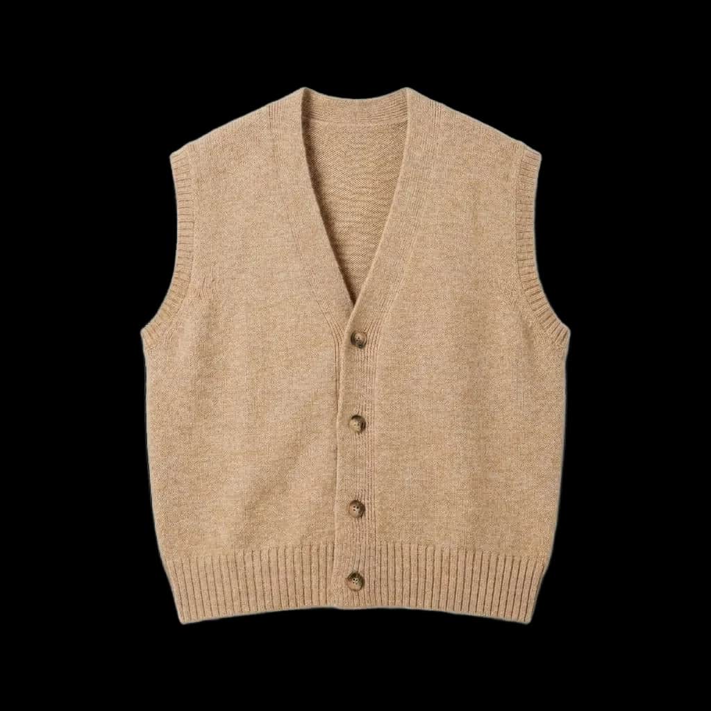 Beige Knit Vest