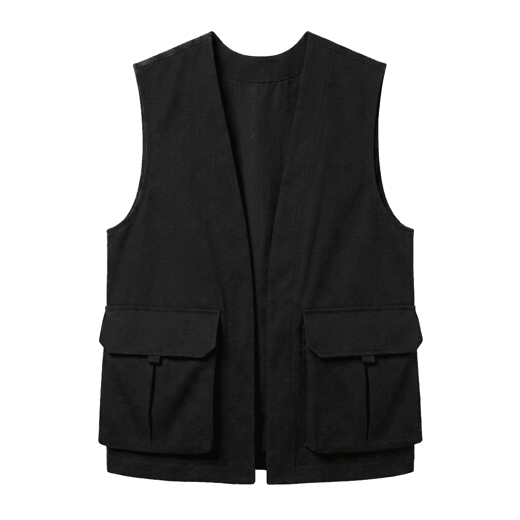 Emerald Black Multi Pocket Vest